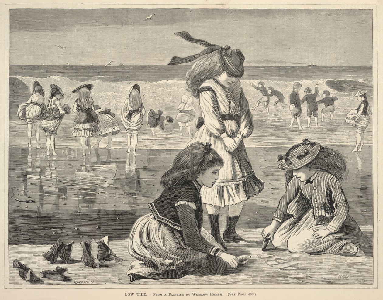 Lavvande, fra Hver lørdag, 6. august 1870 af Winslow Homer
