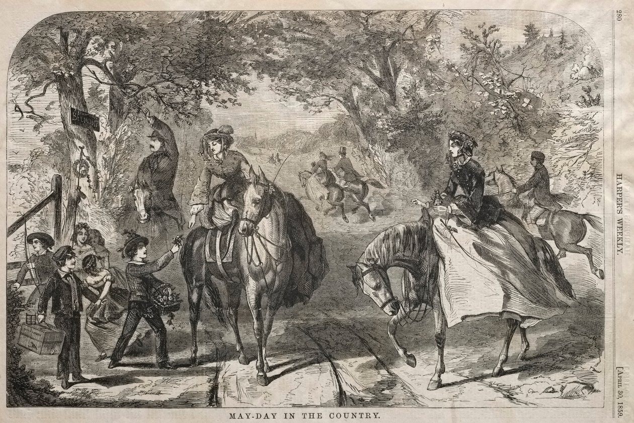 1. maj på landet, 1859. af Winslow Homer