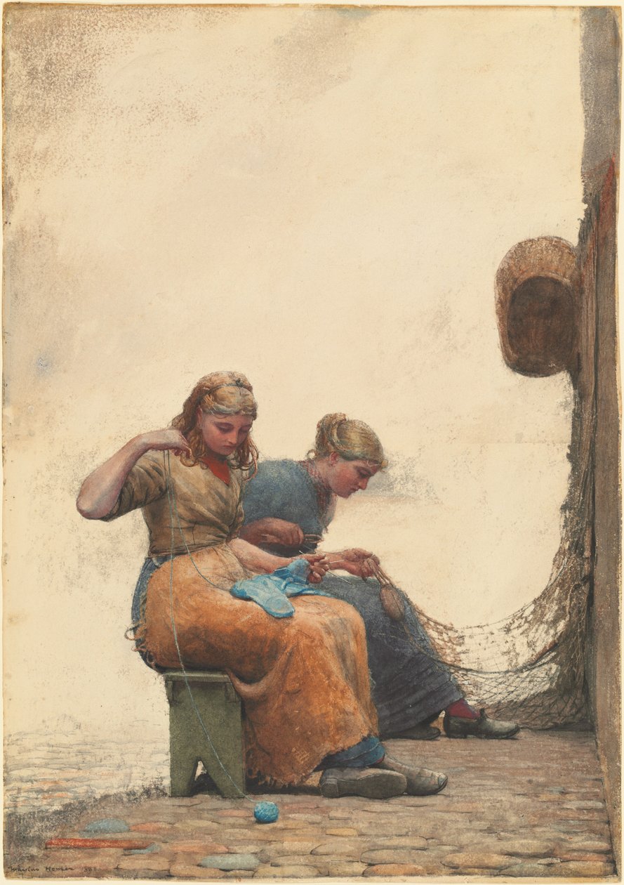 Reparation af nettene af Winslow Homer
