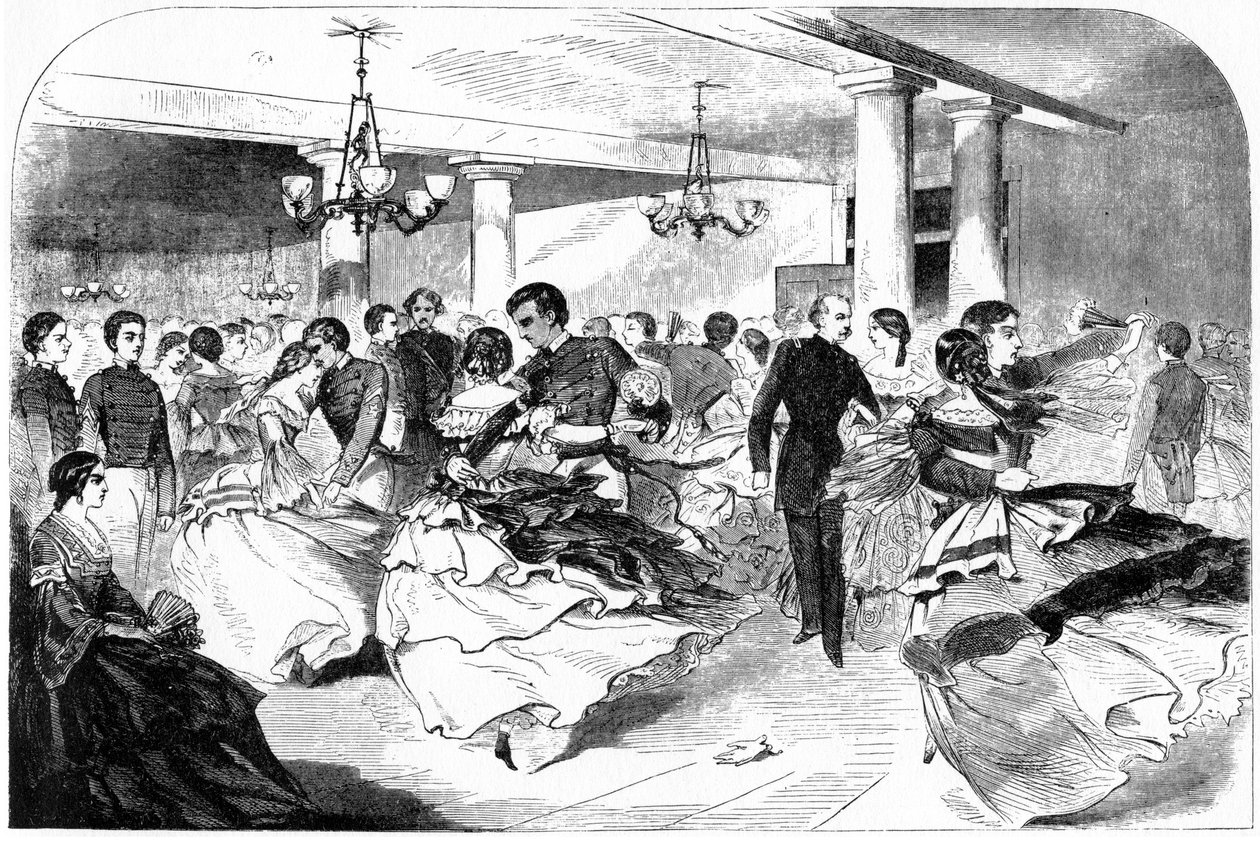 Militærakademiet, The Hop, Cozzens Hotel, 1859. af Winslow Homer