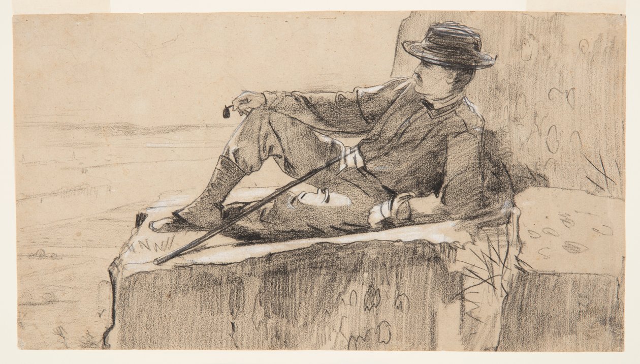Bjergbestiger hviler af Winslow Homer