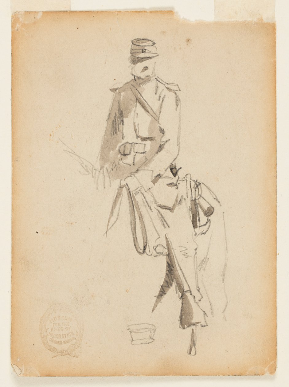 Beridet kavaleriofficer af Winslow Homer