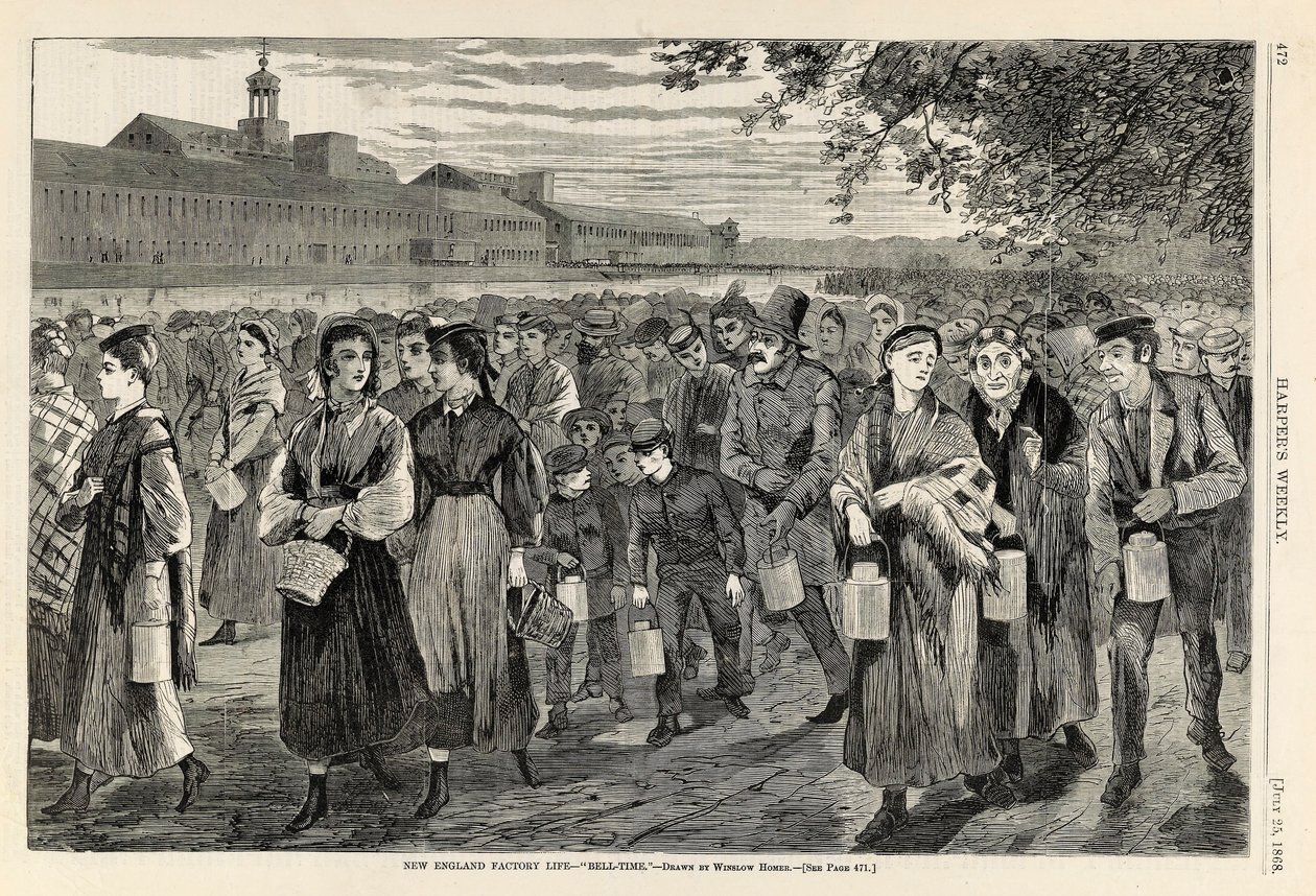 Fabriksliv i New England - "Bell-Time", fra Harper