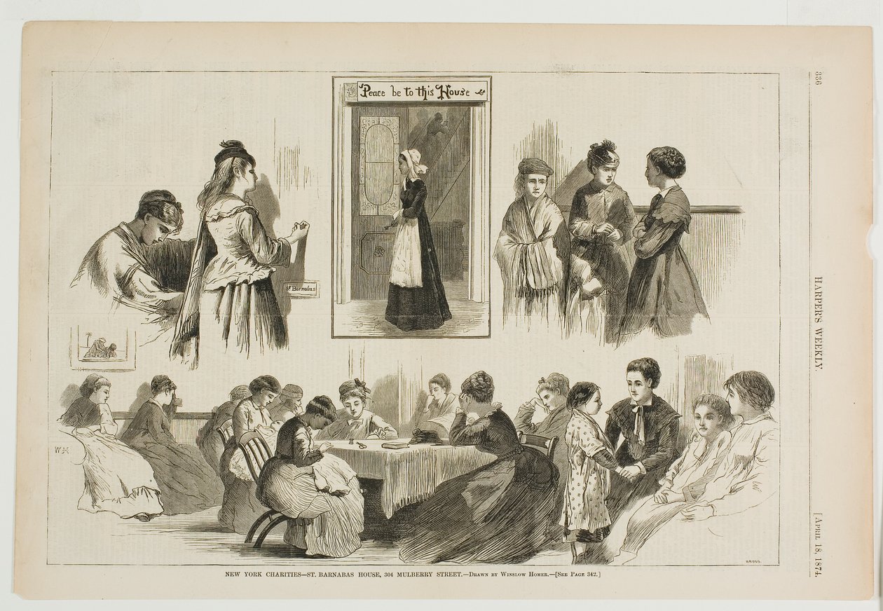 New York Charities-St Barnabas House, 304 Mulberry Street af Winslow Homer