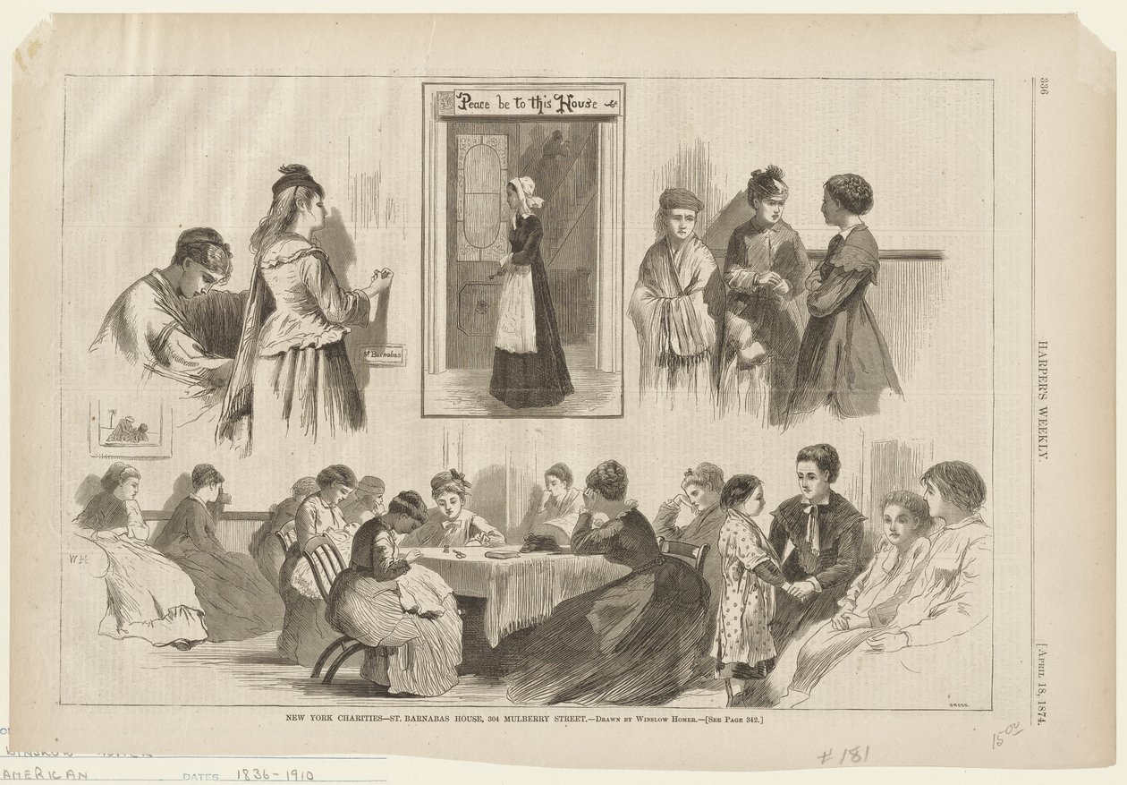 Velgørenhedsorganisationer i New York - St. Barnabas House af Winslow Homer