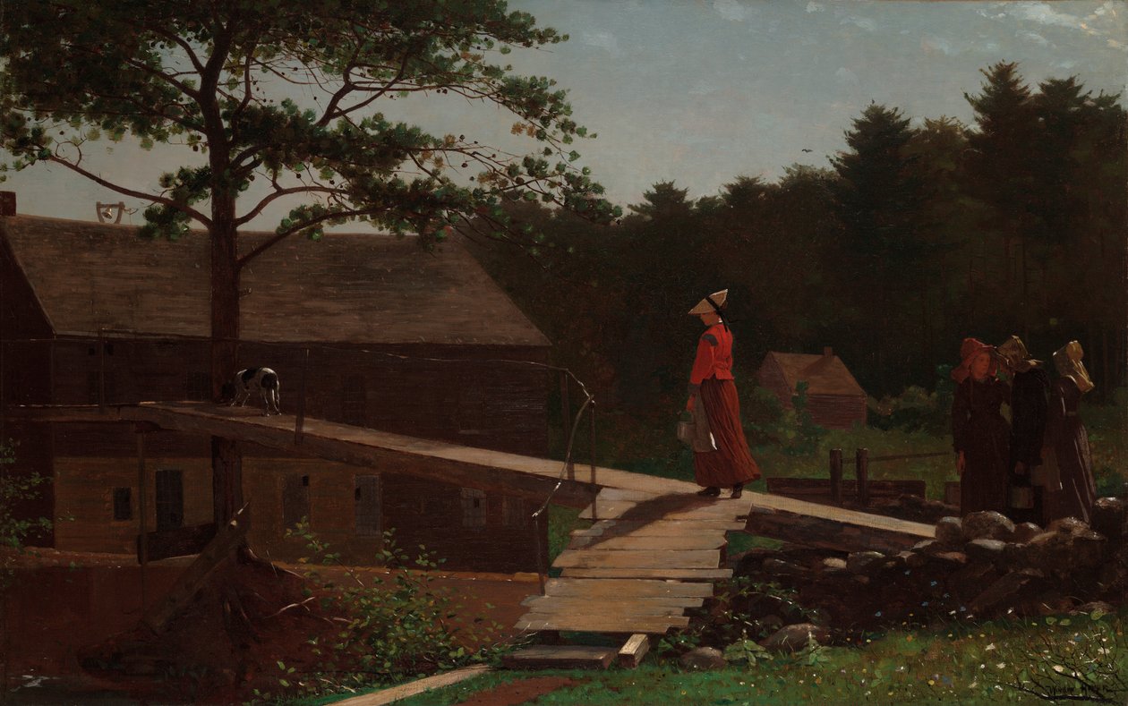 Old Mill (morgenklokken) af Winslow Homer