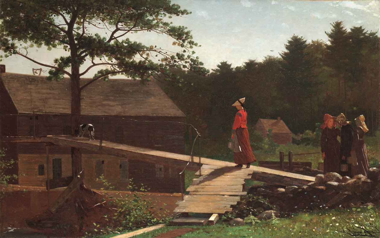 Old Mill (Morgenklokken), 1871 af Winslow Homer