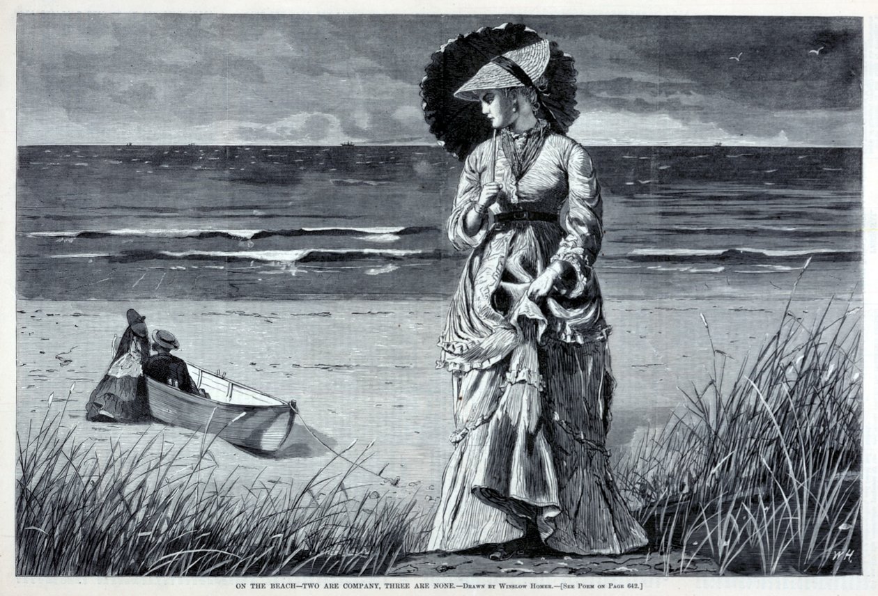 På stranden - to er selskab, tre er ingen, fra Harper