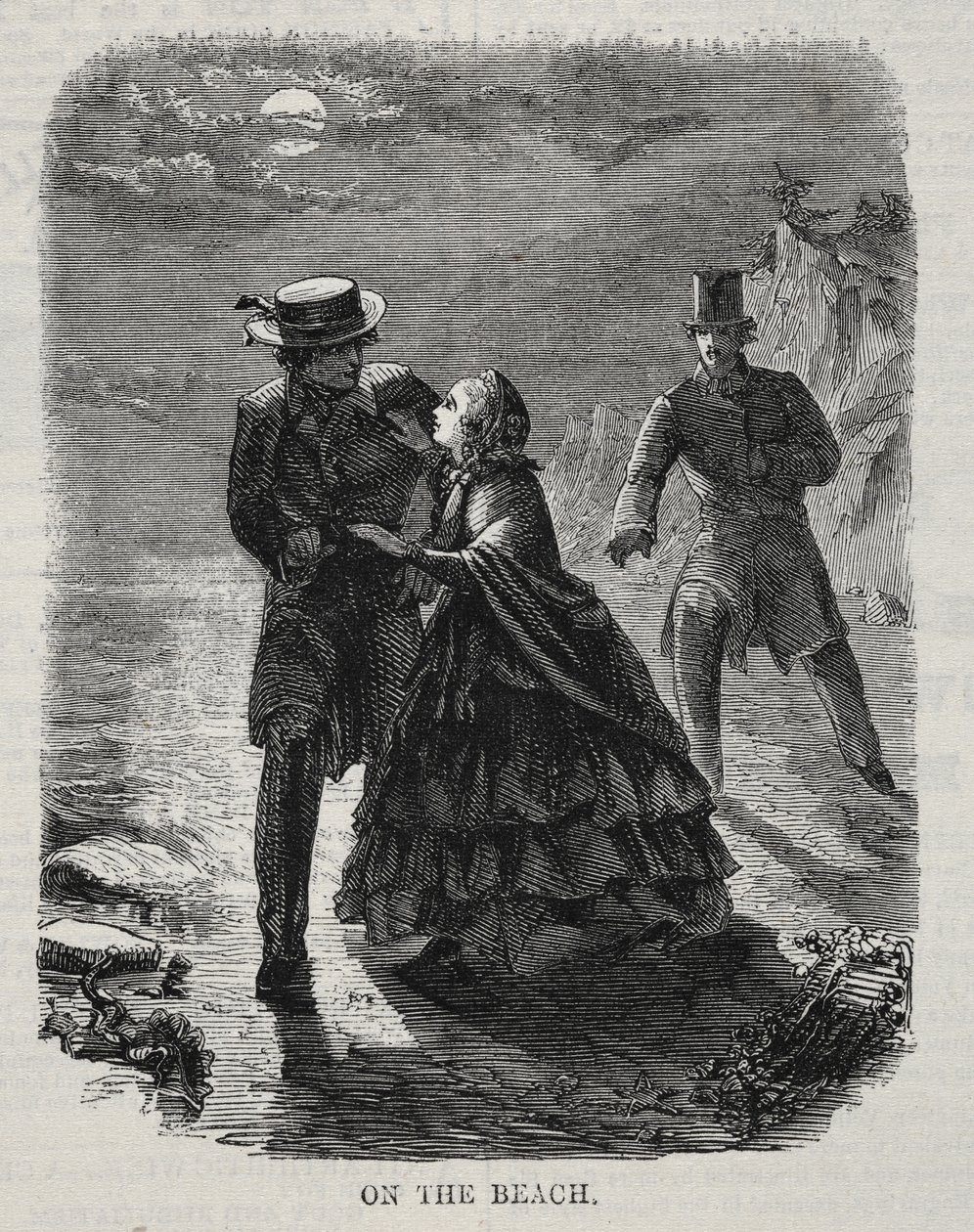 På stranden, 1860. af Winslow Homer