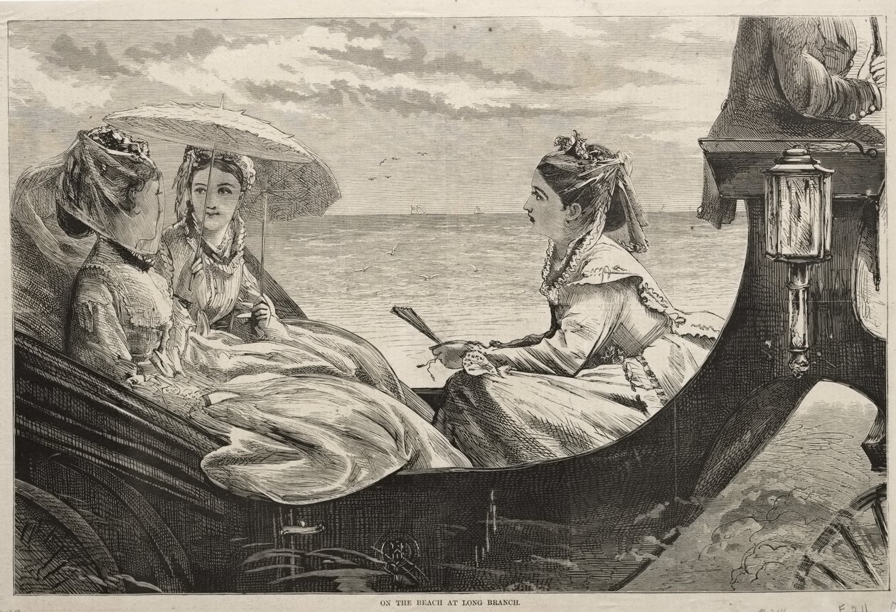 På stranden ved Long Branch af Winslow Homer