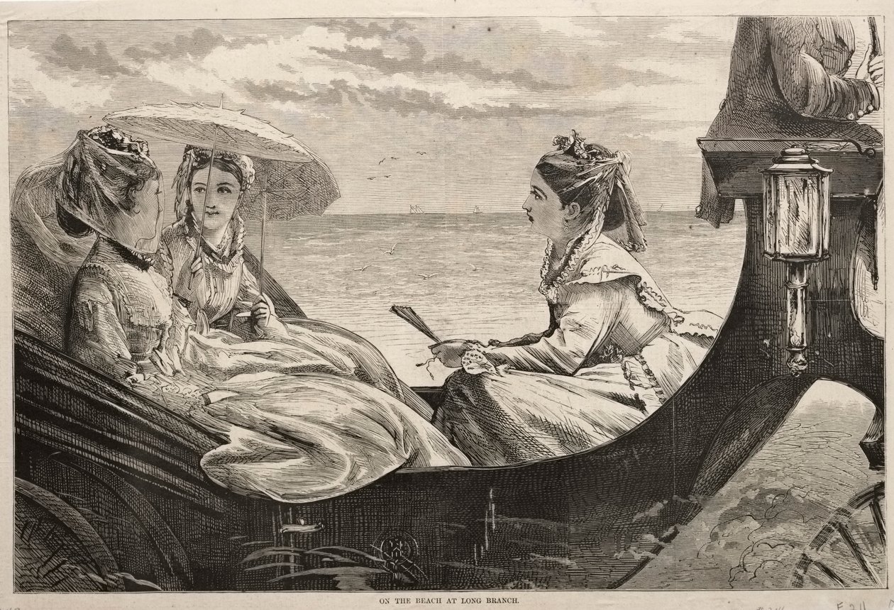 På stranden ved Long Branch, 1870. af Winslow Homer