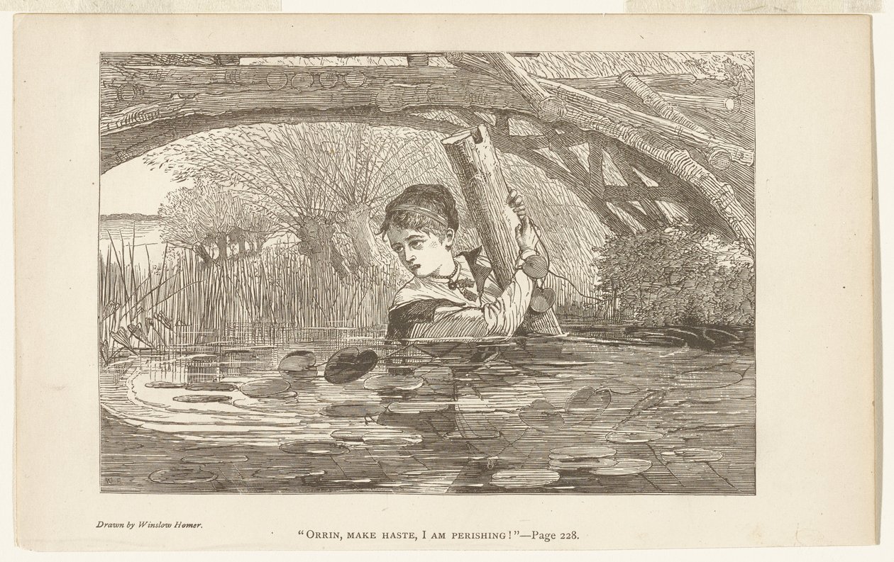Orrin, skynd dig, jeg går til grunde af Winslow Homer