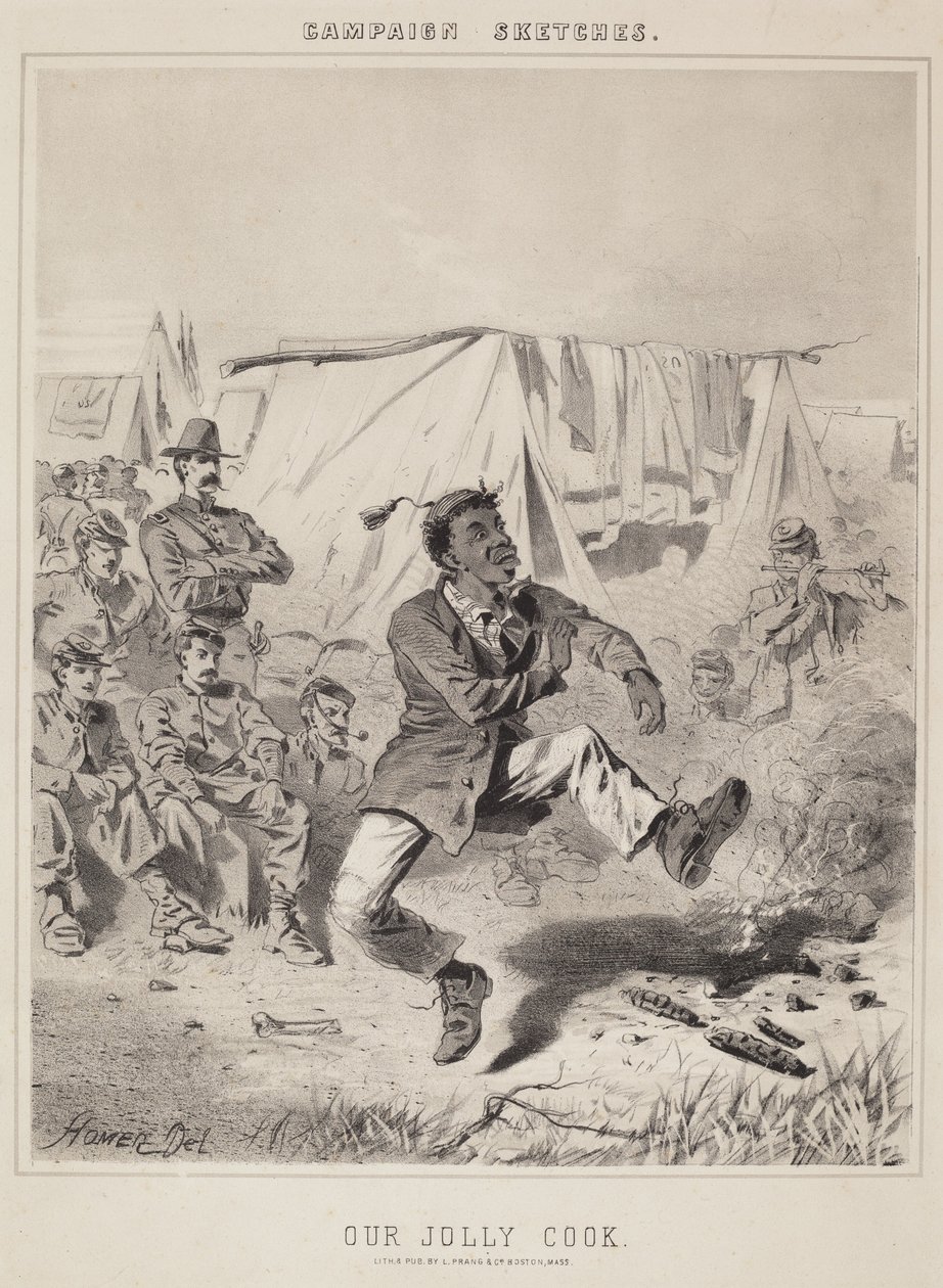 Vores Jolly Cook-kampagneskitser. af Winslow Homer