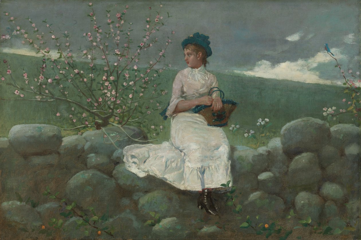 Ferskenblomster af Winslow Homer