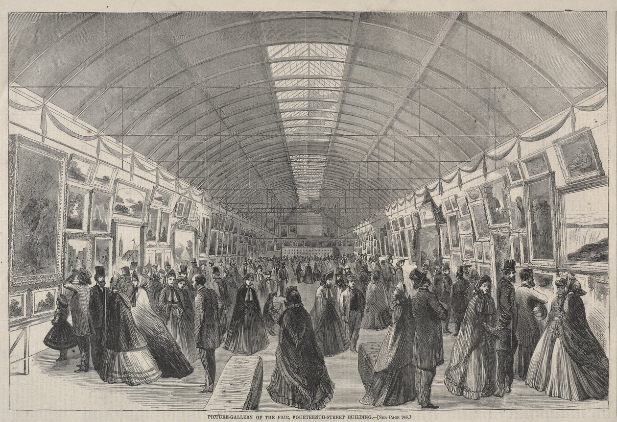 Fotogalleri fra messen, bygningen på 14th Street af Winslow Homer