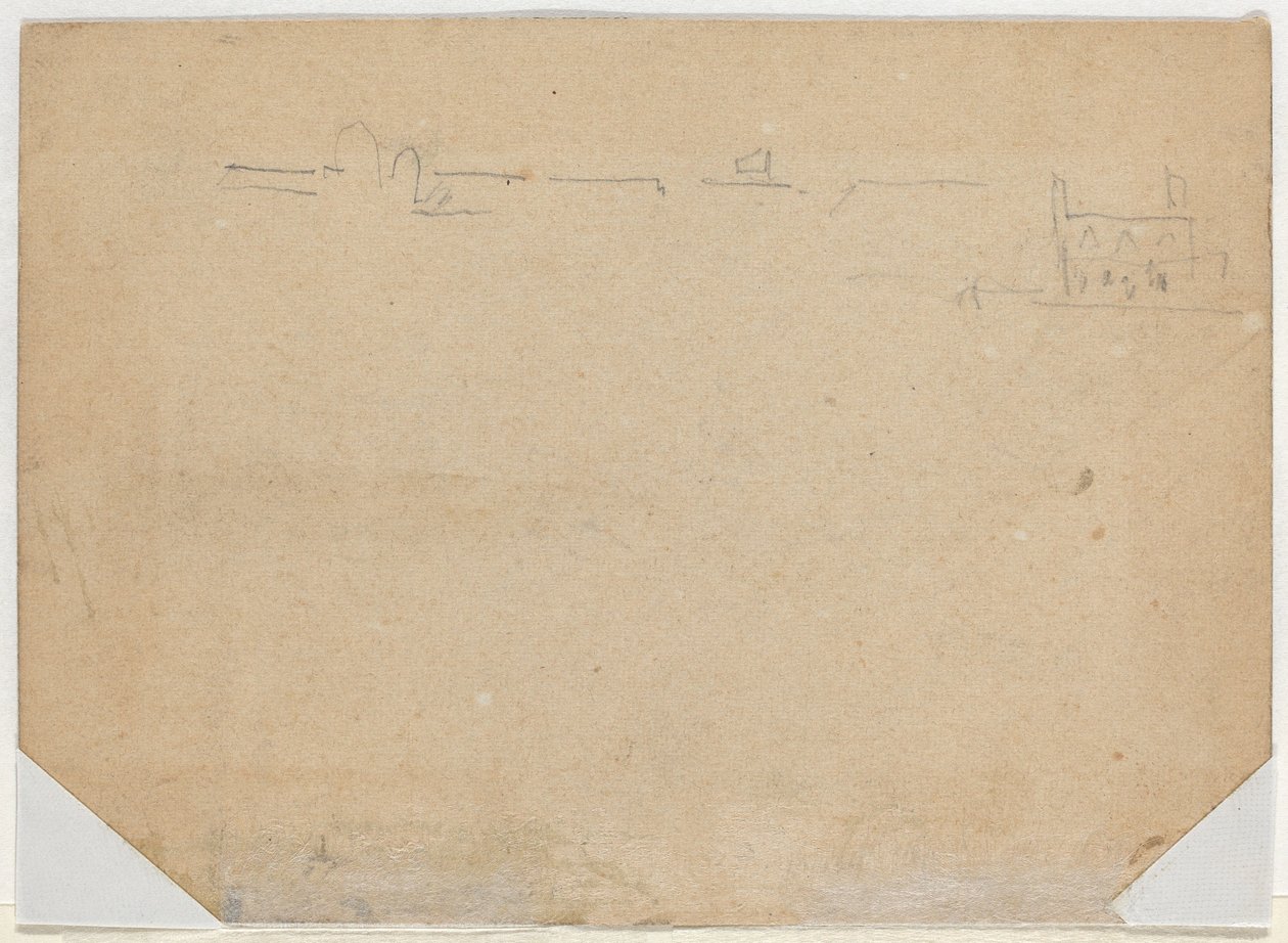Taglinje [verso] af Winslow Homer