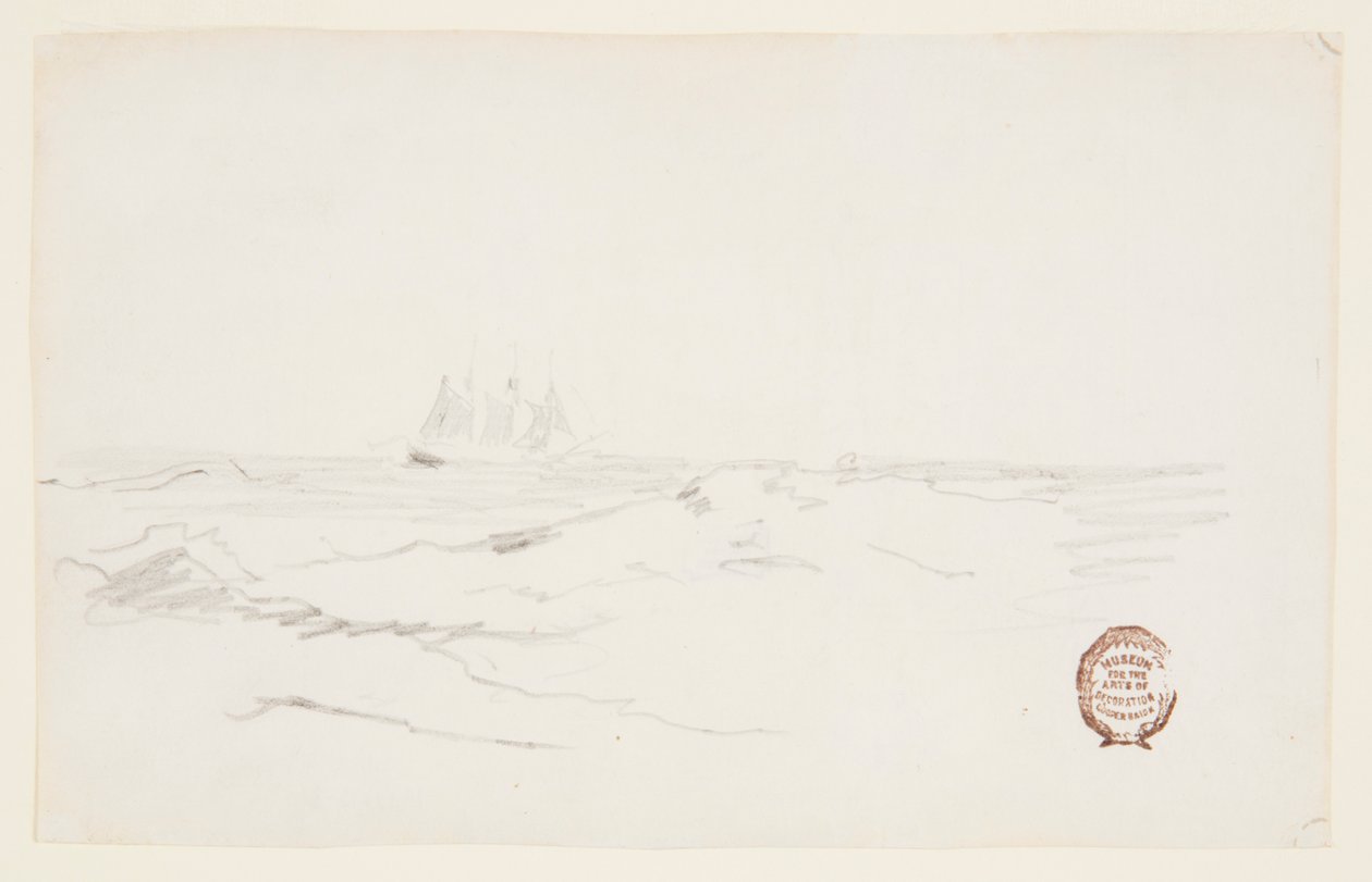 Skonnert nær en klippekyst af Winslow Homer