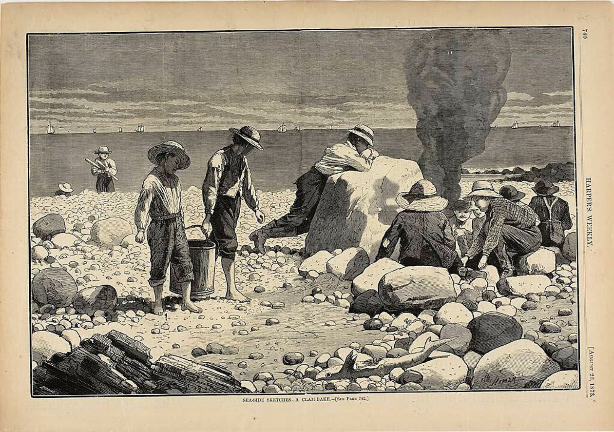 Skitser fra havsiden - en muslingebagning af Winslow Homer