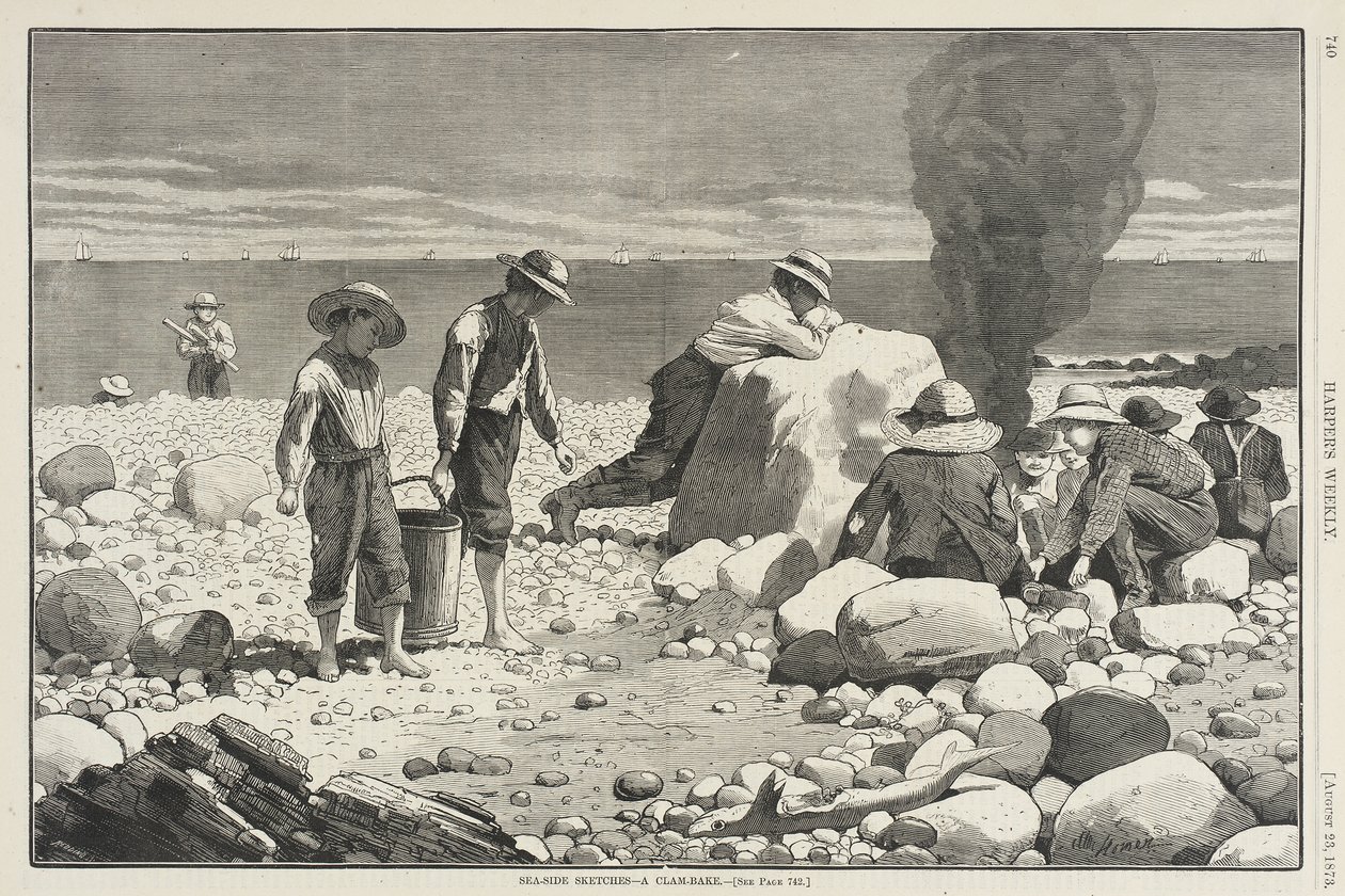 Skitser fra kysten – En muslingefest af Winslow Homer