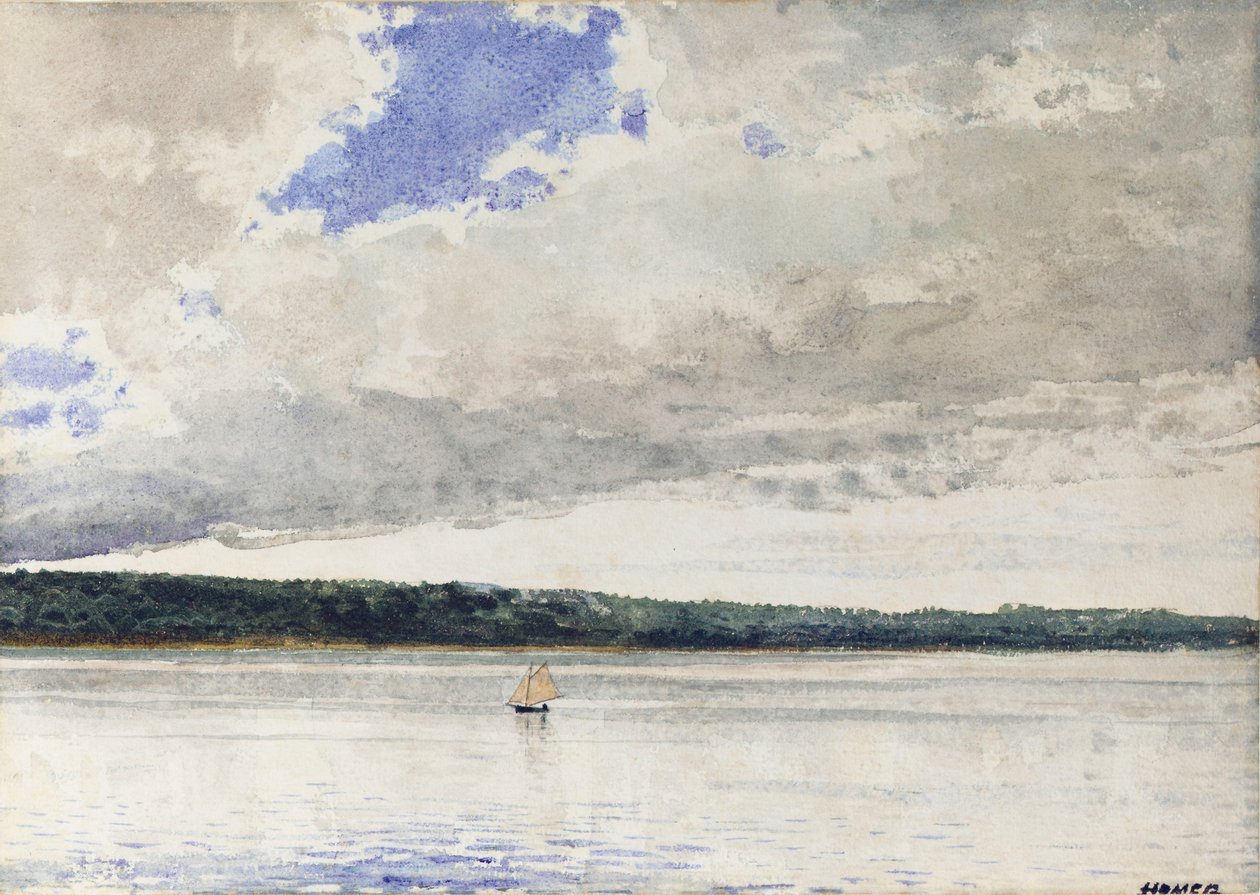 Lille Sloop, 1880 af Winslow Homer