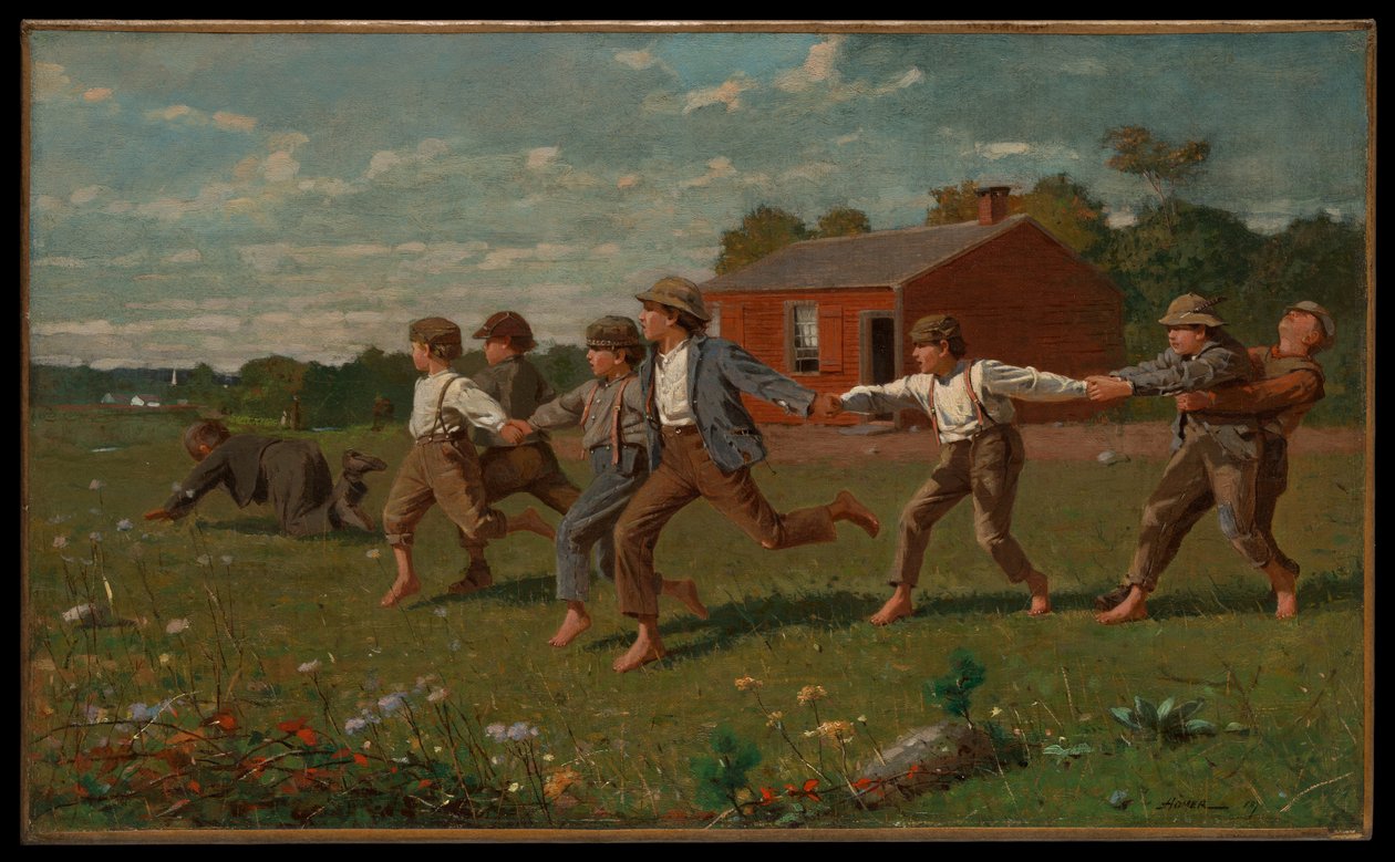 Snap the Whip af Winslow Homer