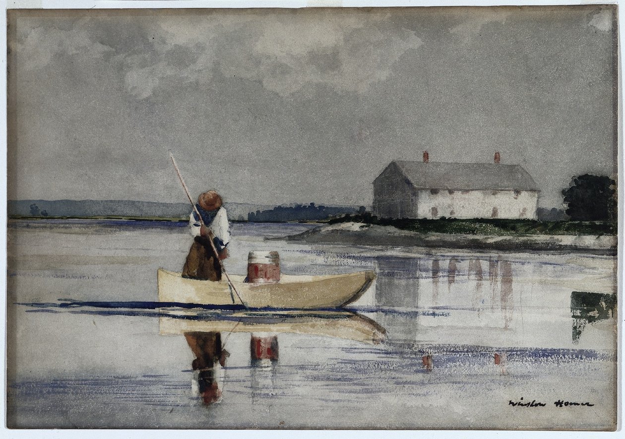 Spydeål, slutningen af 1800-tallet. af Winslow Homer