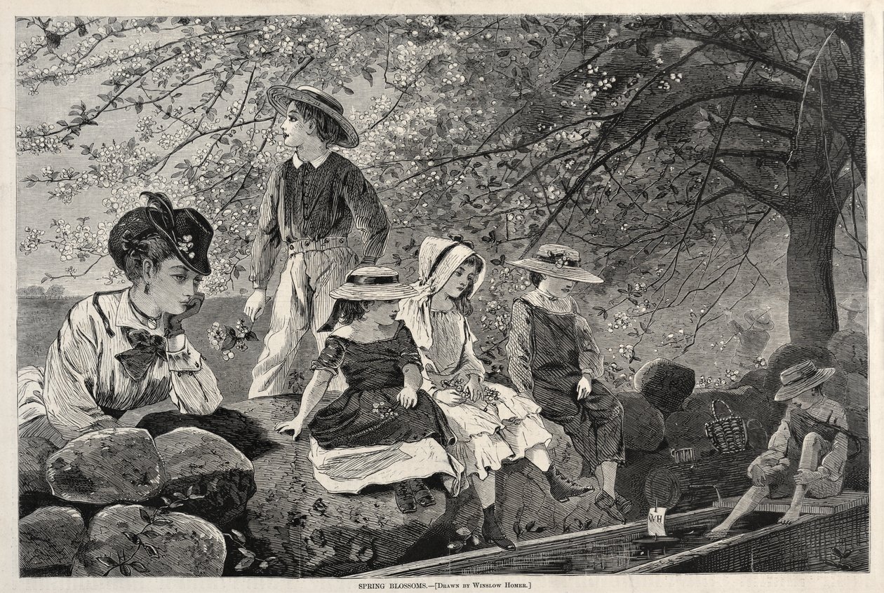 Forårsblomster af Winslow Homer