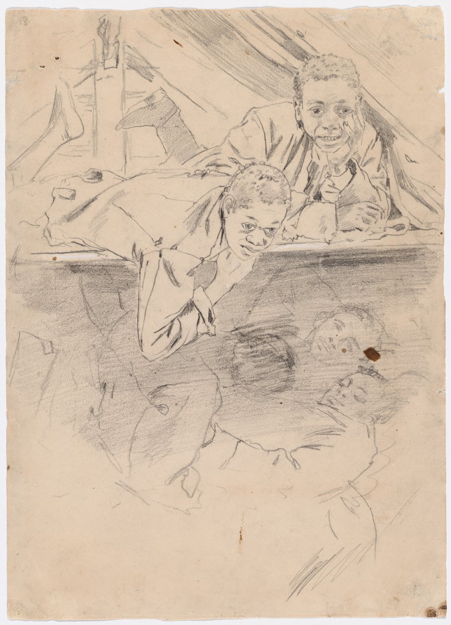Studie til "Army Boots" [verso] af Winslow Homer
