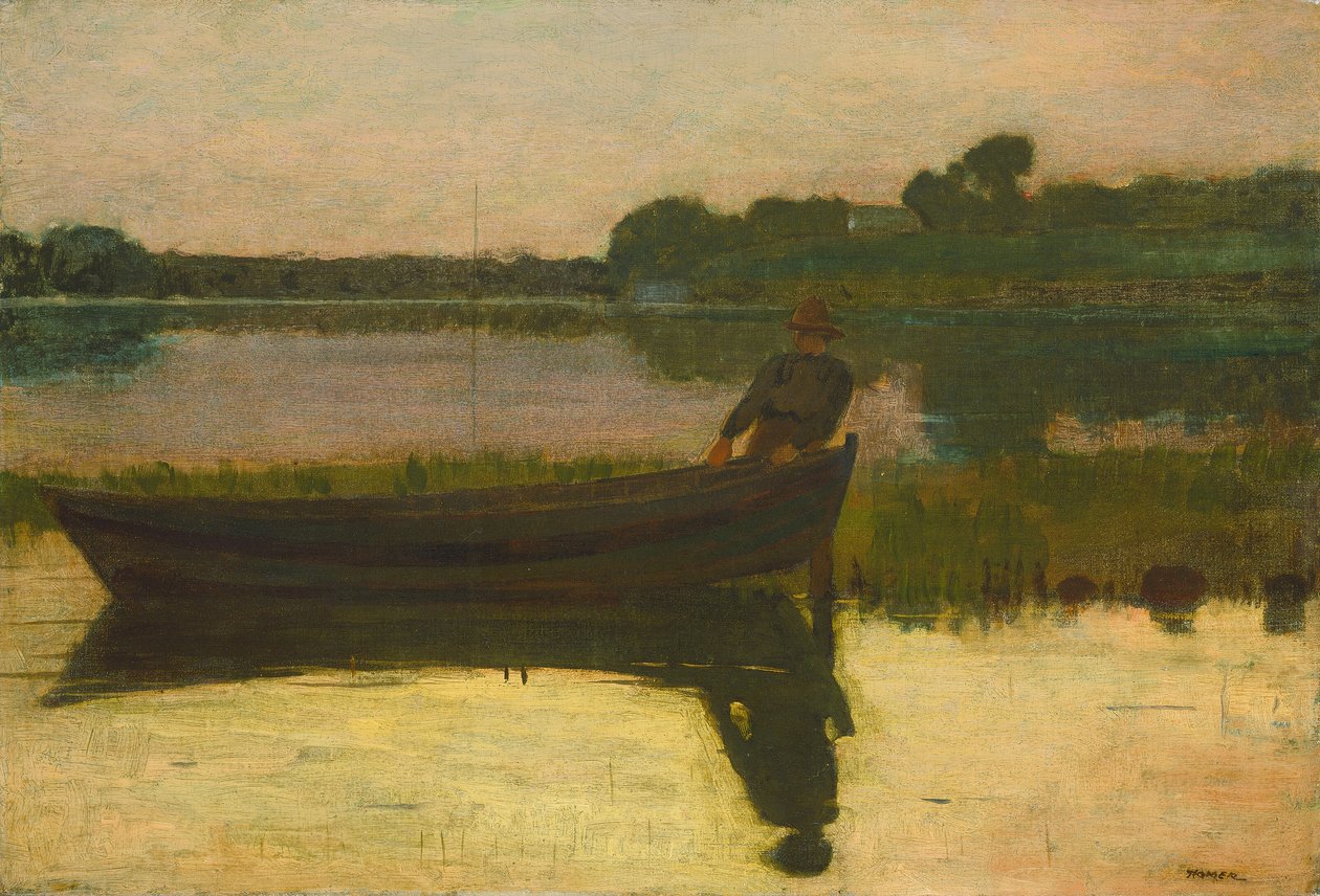 Solnedgang, ca. 1875. af Winslow Homer