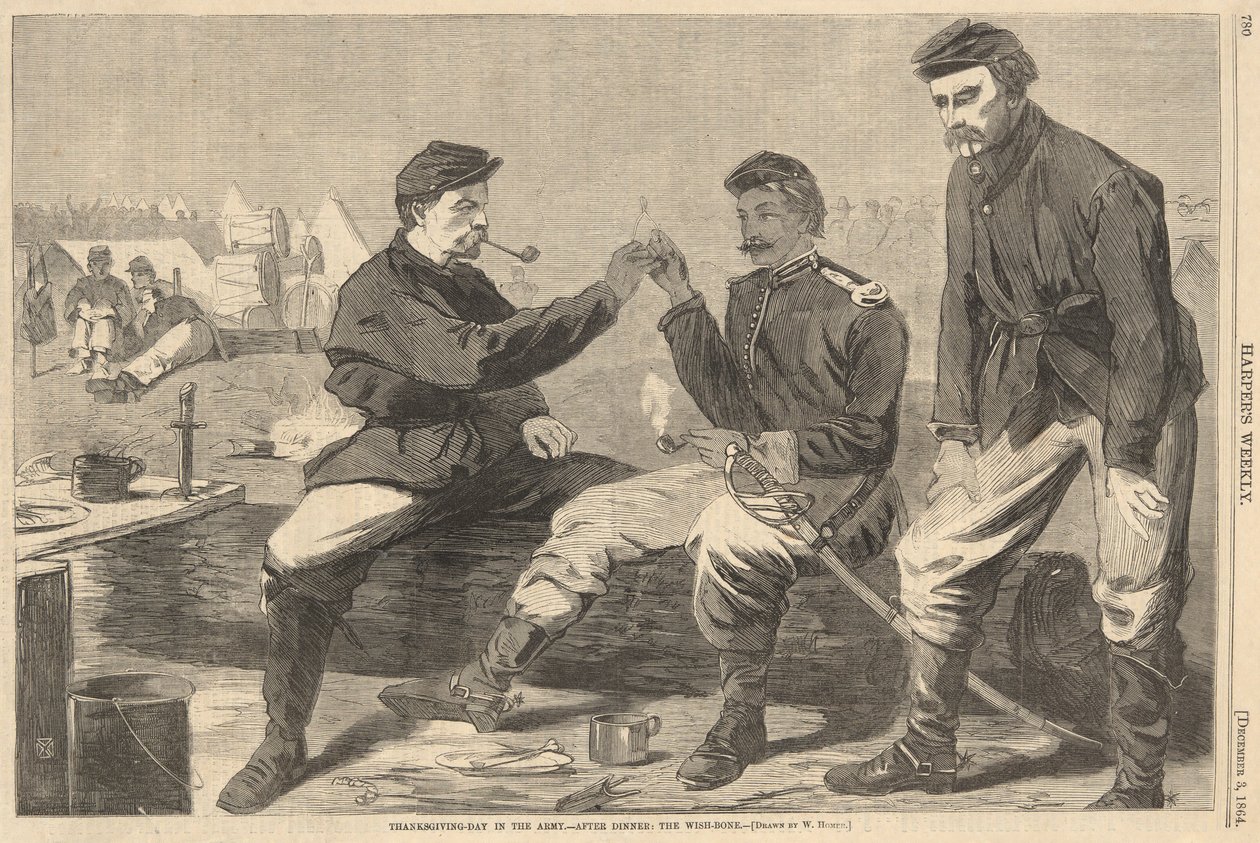 Thanksgiving Day i hæren af Winslow Homer