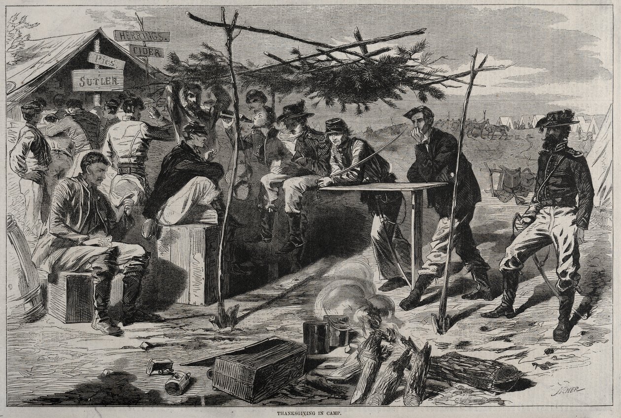 Thanksgiving i lejren af Winslow Homer