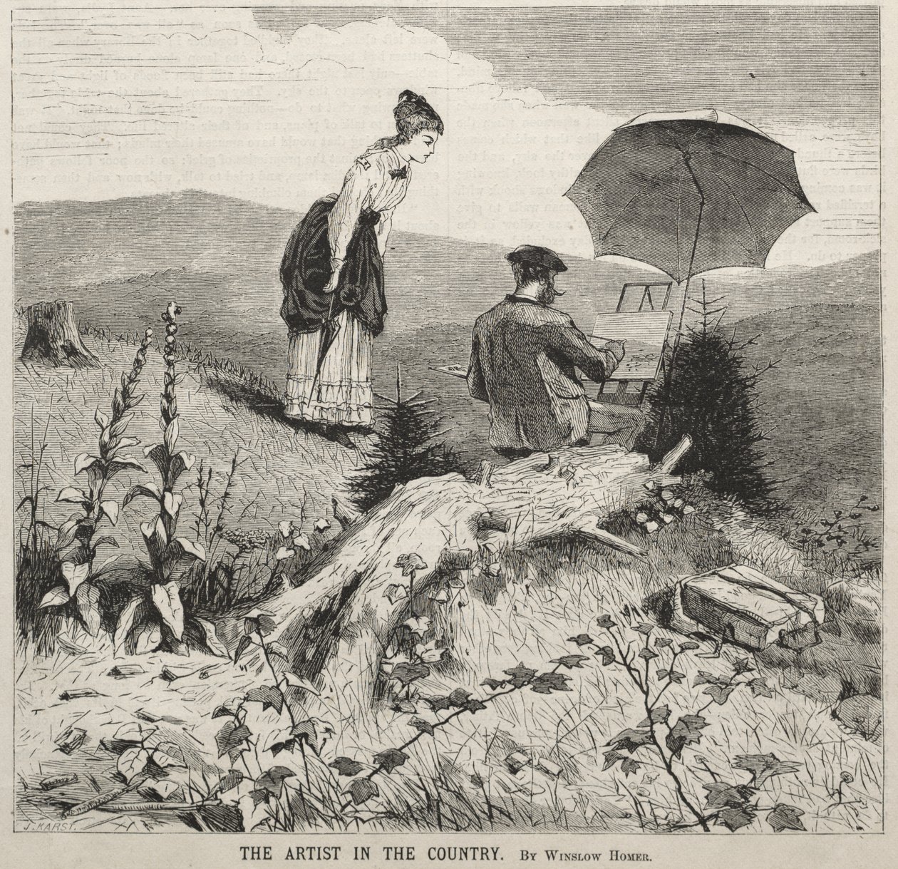 Kunstneren på landet af Winslow Homer