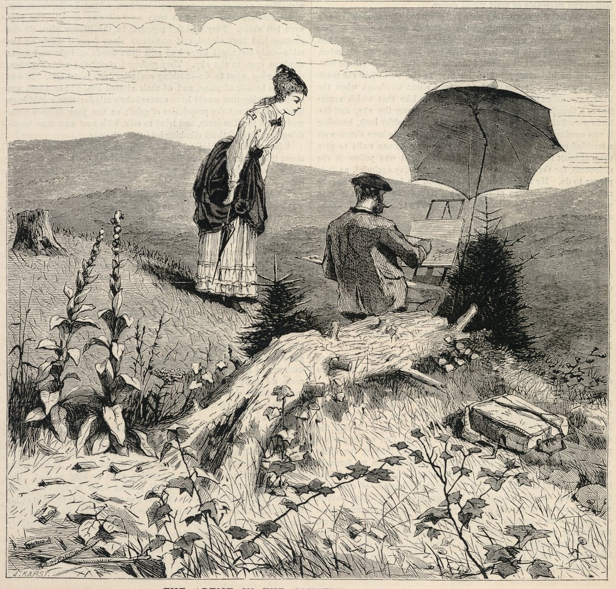 The Artist in the Country, fra Appletons