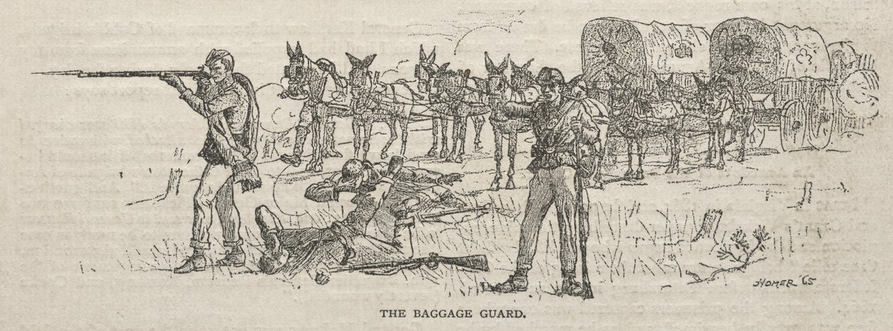 Bagagevagten, 1888. af Winslow Homer