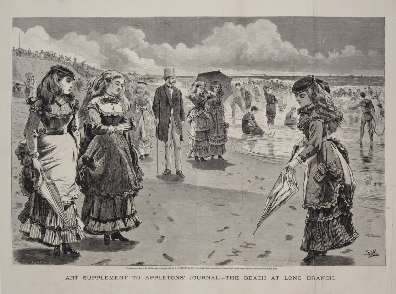 The Beach at Long Branch, udgivet som et kunstbilag til Appleton