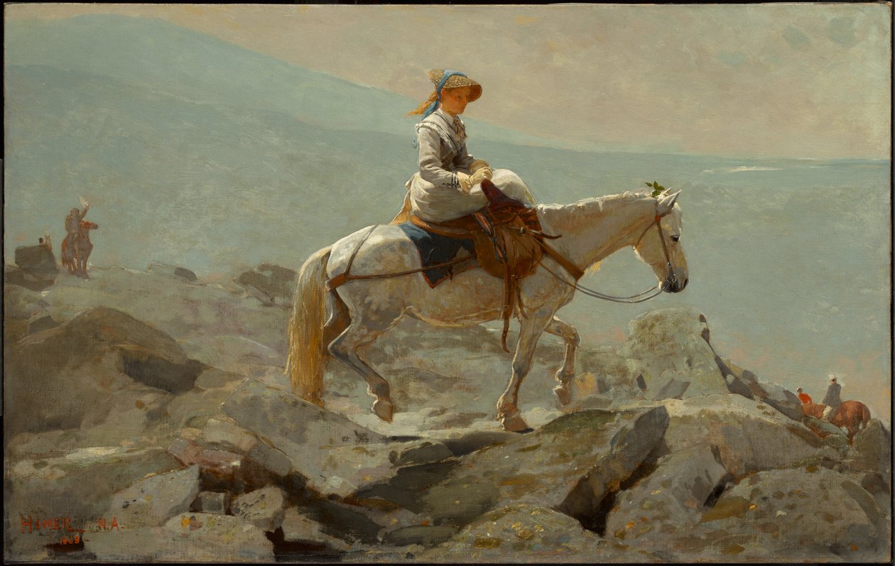 Ridesti, White Mountains af Winslow Homer
