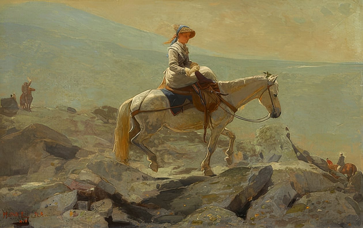 Bridle Path, White Mountains. 1868 af Winslow Homer