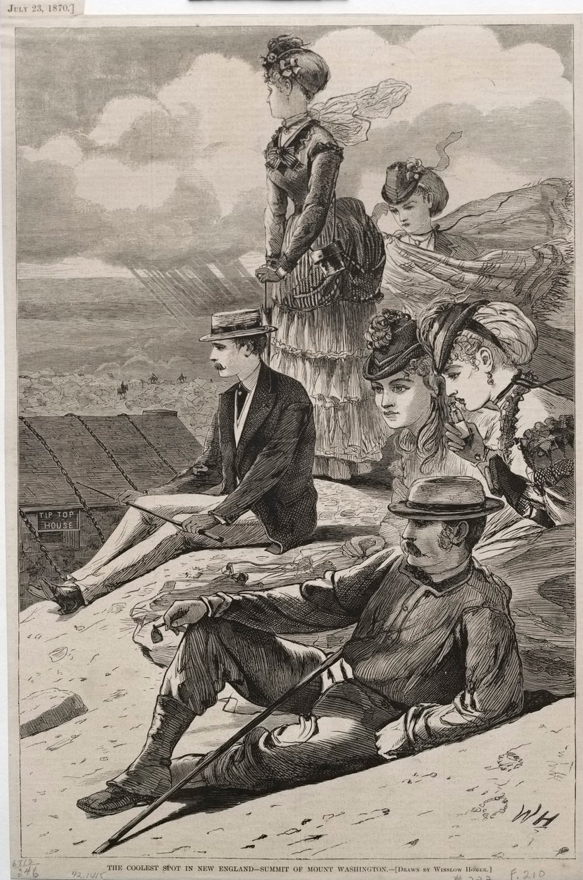 Det fedeste sted i New England - toppen af Mount Washington af Winslow Homer