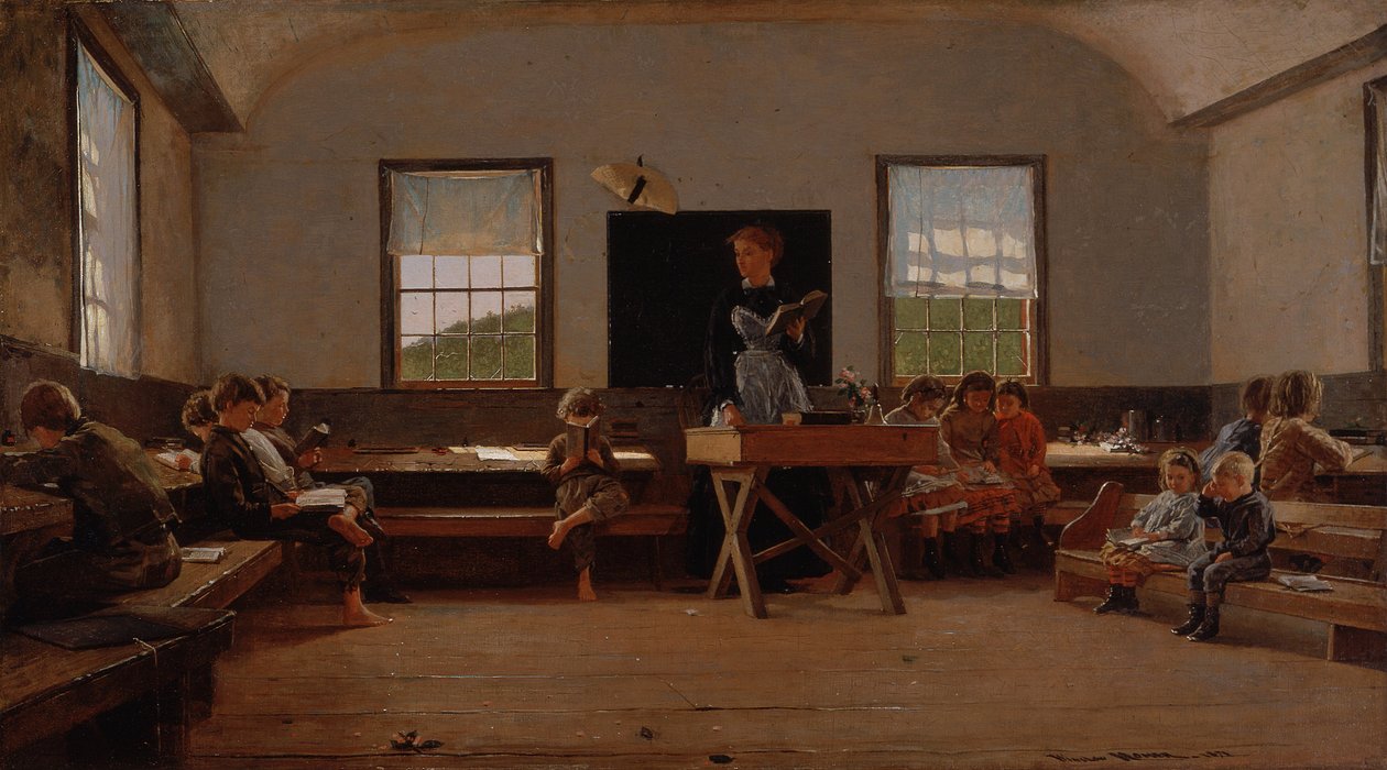 Skolen på landet af Winslow Homer