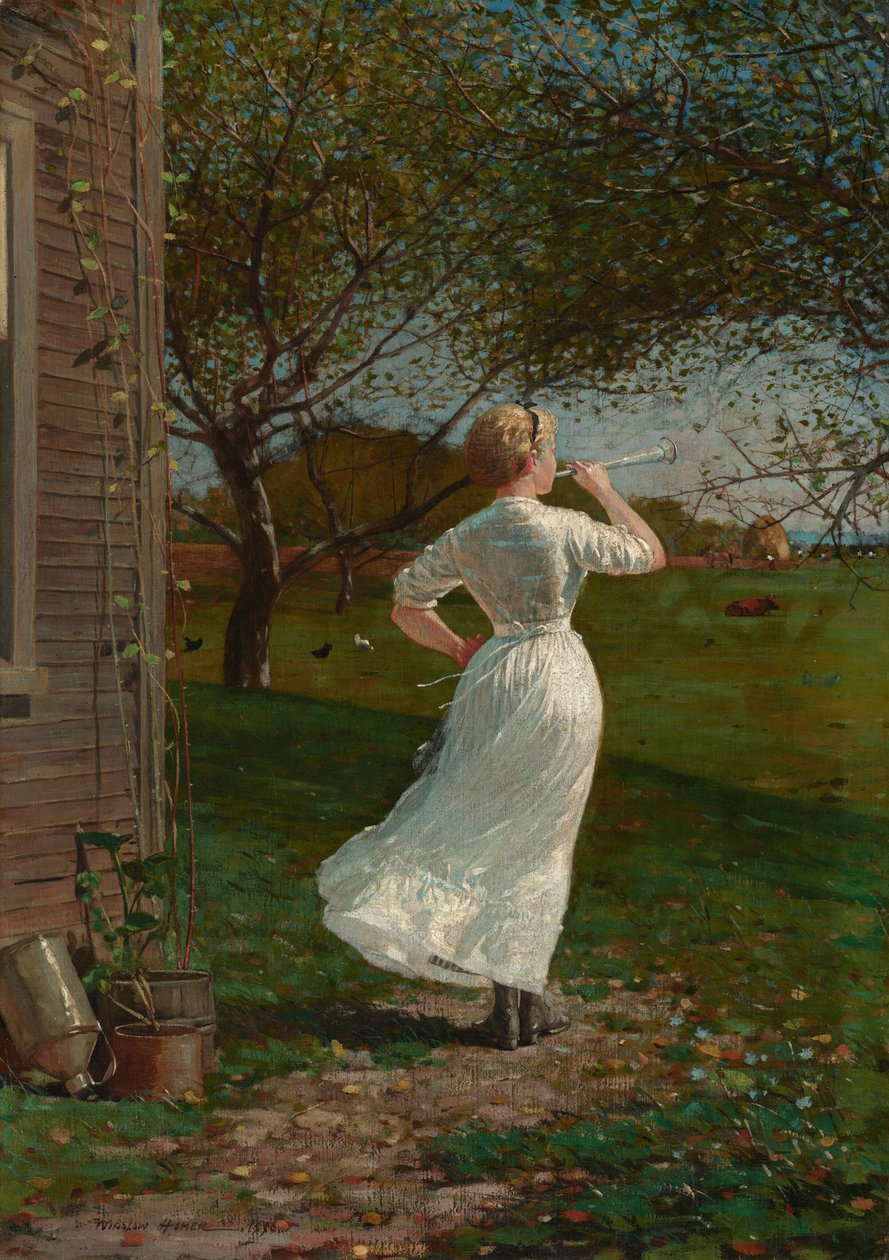 Middagshornet (der blæses i hornet ved havet) af Winslow Homer