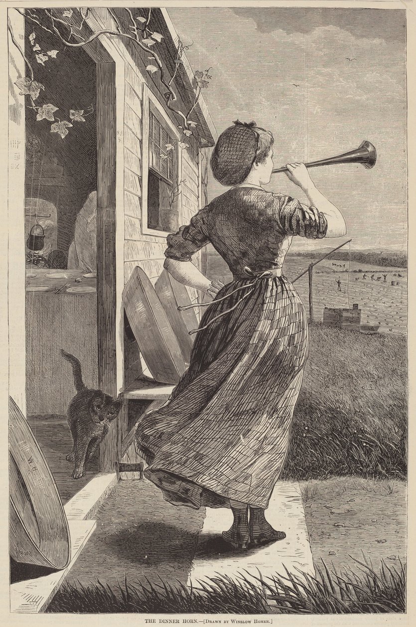 Middagshornet, 1870. af Winslow Homer