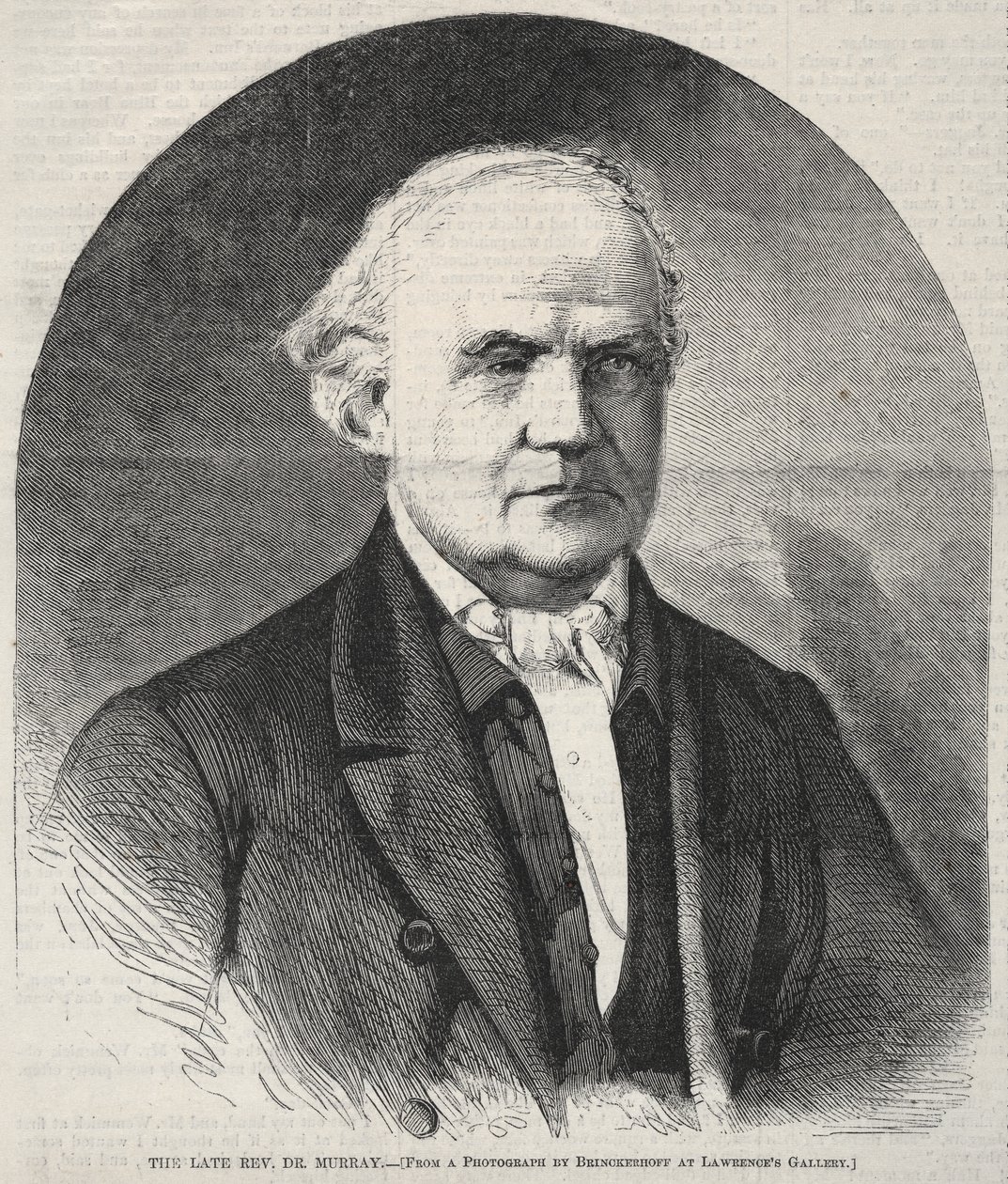 Den afdøde pastor Dr. Murray, 1861. af Winslow Homer