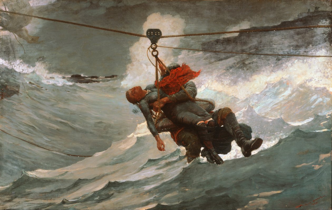 Redningslinen af Winslow Homer