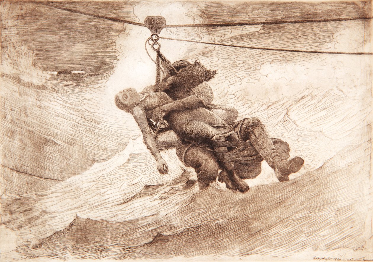 Livslinjen, 1884 af Winslow Homer
