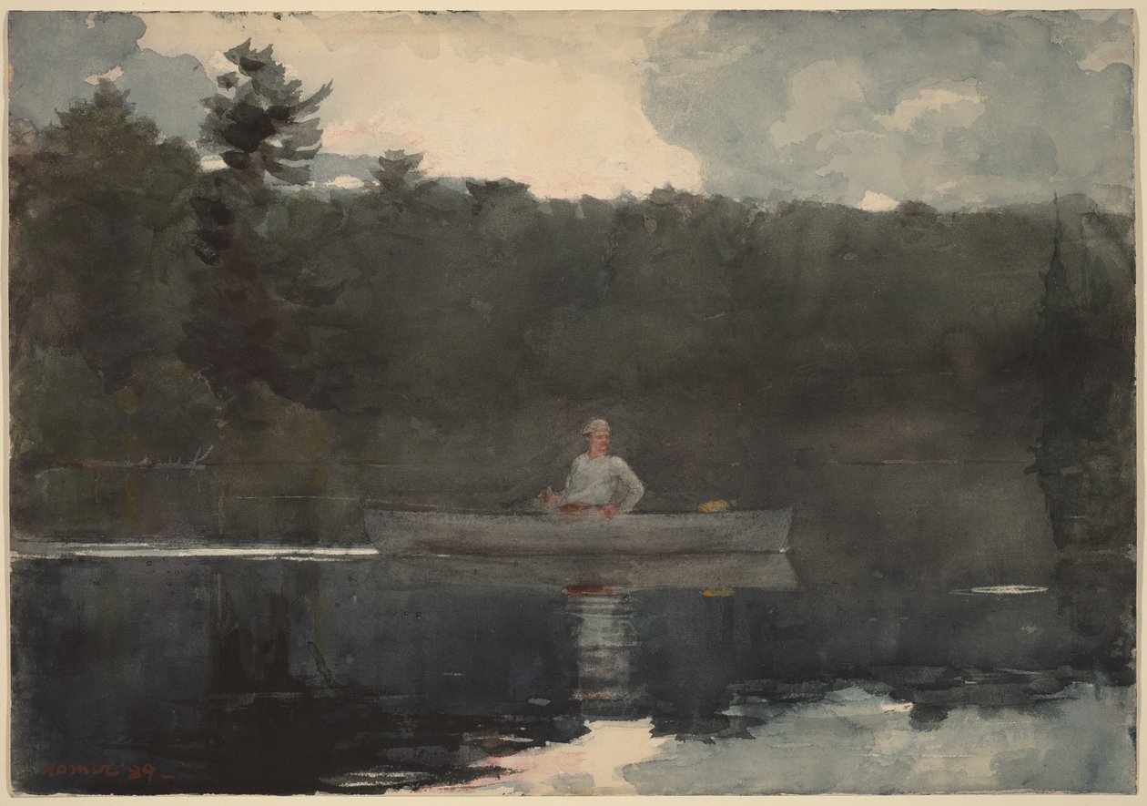 Den ensomme fisker af Winslow Homer