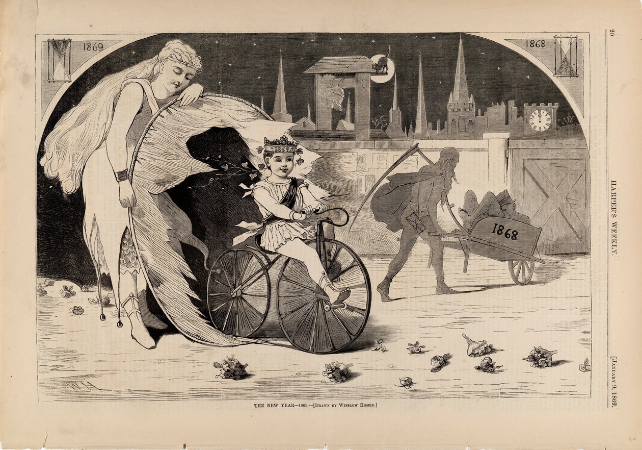The New Year--1869, fra Harper