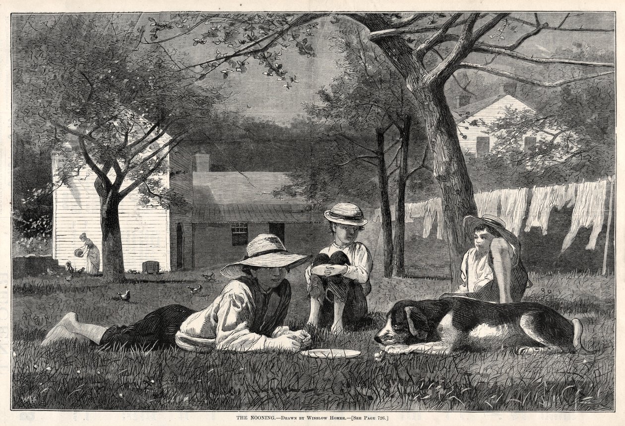 Middagen, 1873. af Winslow Homer
