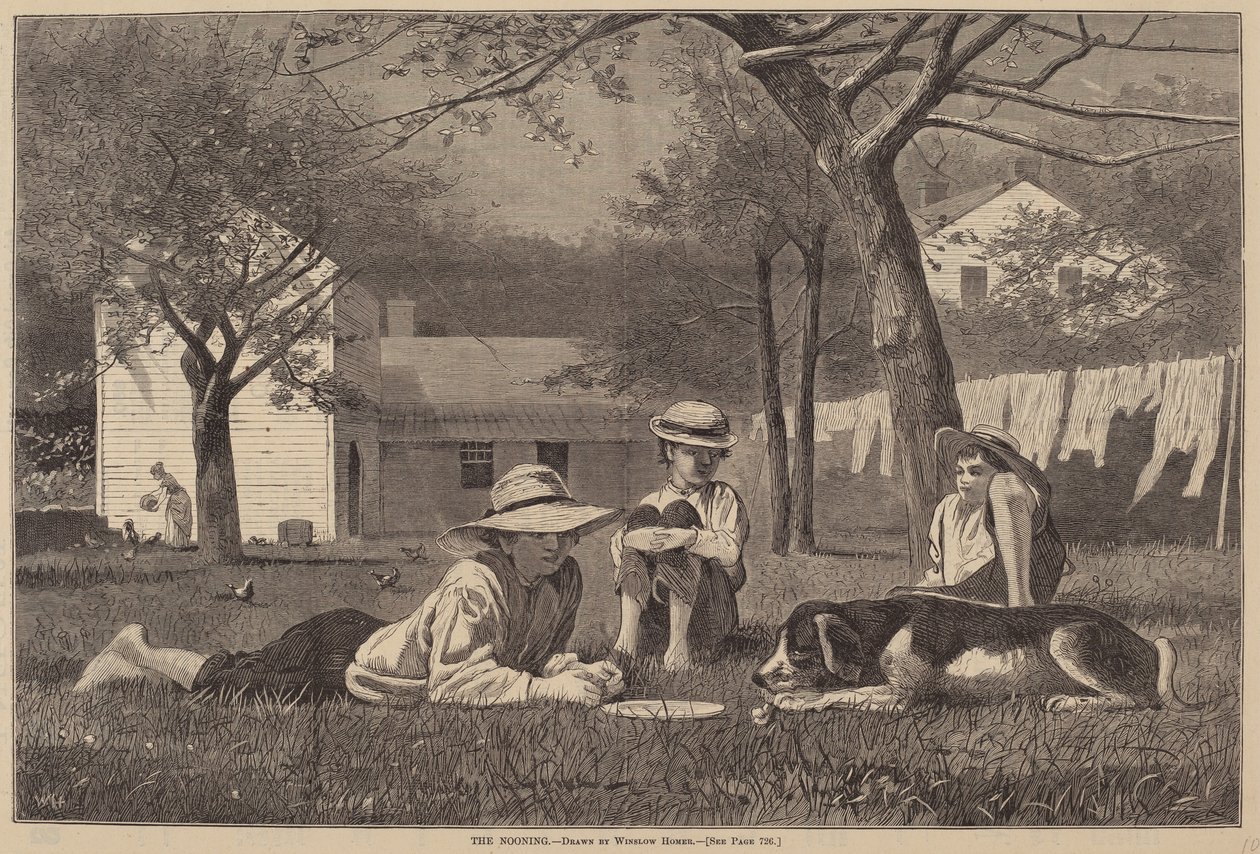The Nooning, udgivet 1873. af Winslow Homer