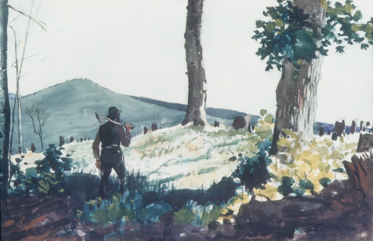 The Pioneer, 1900 (wc og grafit på papir) af Winslow Homer