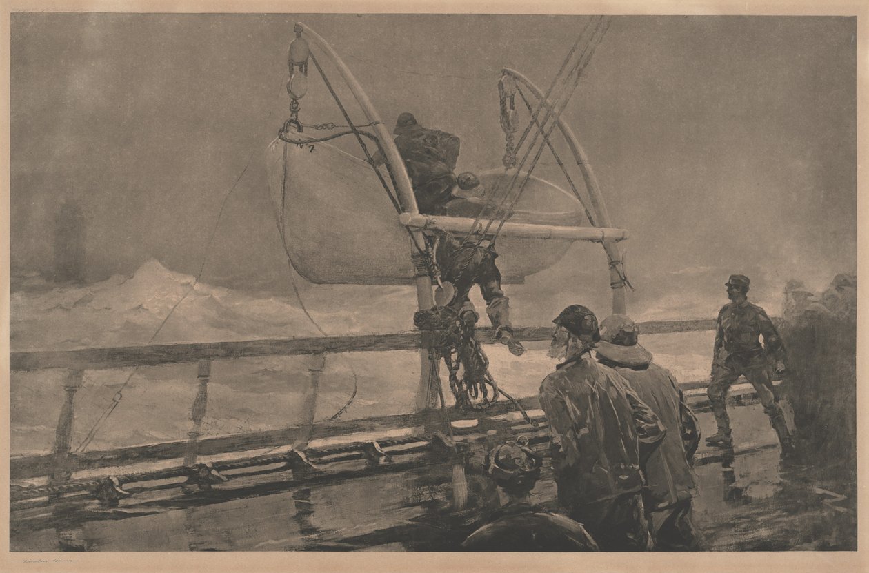 Nødsignalet, 1891. af Winslow Homer